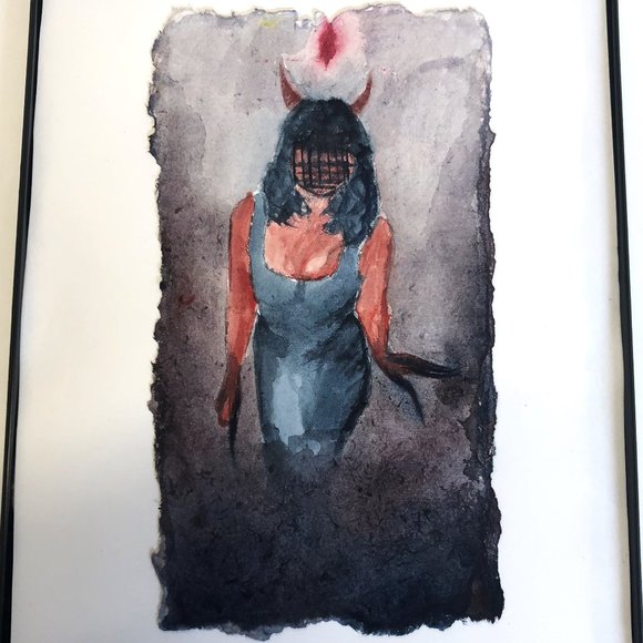 Original Watercolor Painting "Maude" by Alexis Halleck - Picture 1 of 4